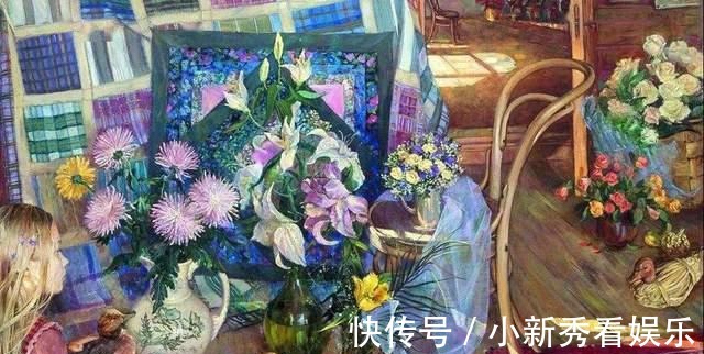 女画家@俄罗斯女画家油画作品，色彩绚丽