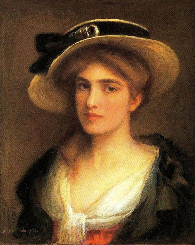 艺术学院!19世纪油画家笔下细腻的年轻漂亮女子,人物造型丰韵端庄 雍容华贵