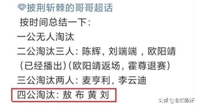 劉聰|《披荊斬棘的哥哥》四公布淘汰名單！獒犬布瑞吉黃征劉聰離開