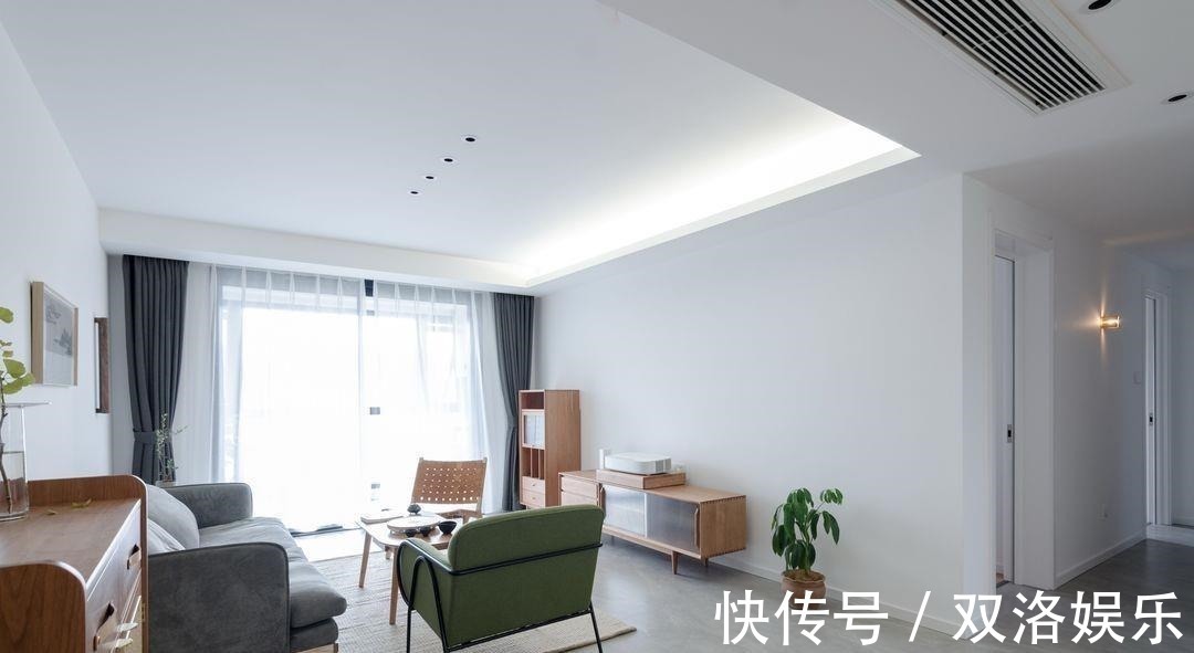 电视机|105平现代风婚房,清静淡雅温馨舒适,不到5个月就全部完工