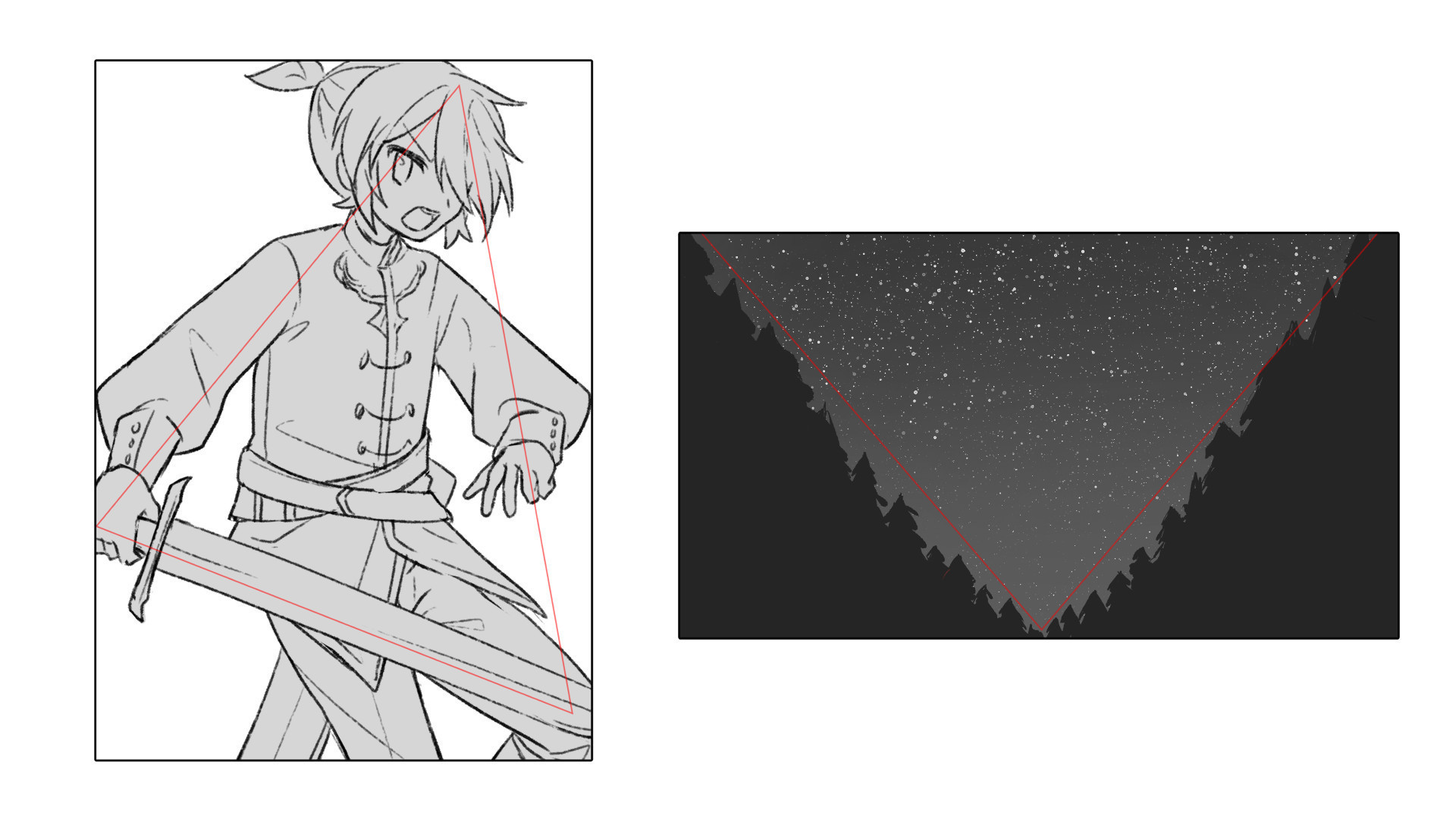 如何学习插画构图?掌握极致构图技巧!超实用绘画教程!