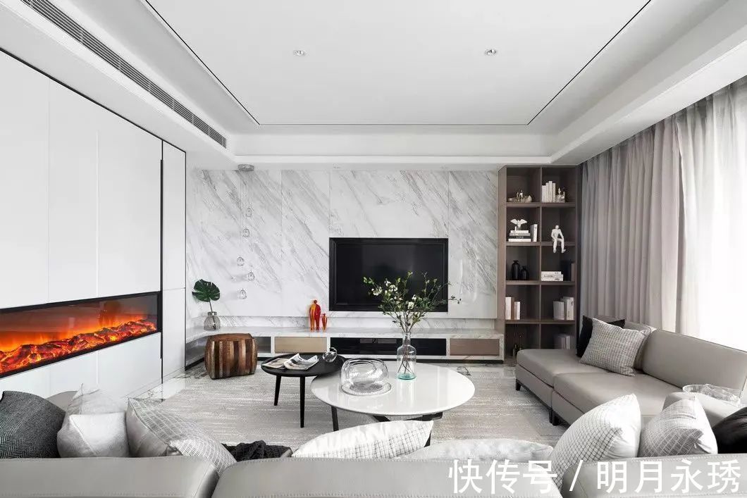 装饰画|246㎡现代大平层,简约大方的空间,时尚优雅的布置,高级档次