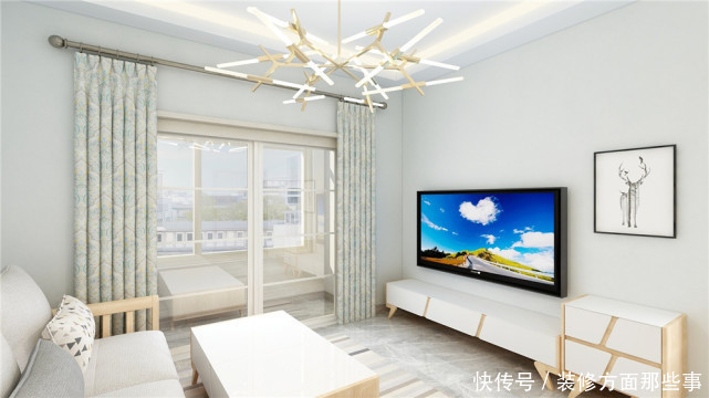 卫生间|84平北欧风二居室,邻居笑称这个是效果图