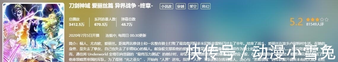 迷惑行为|刀剑神域再现恶心剧情,迷惑行为致评分暴跌至5.2分