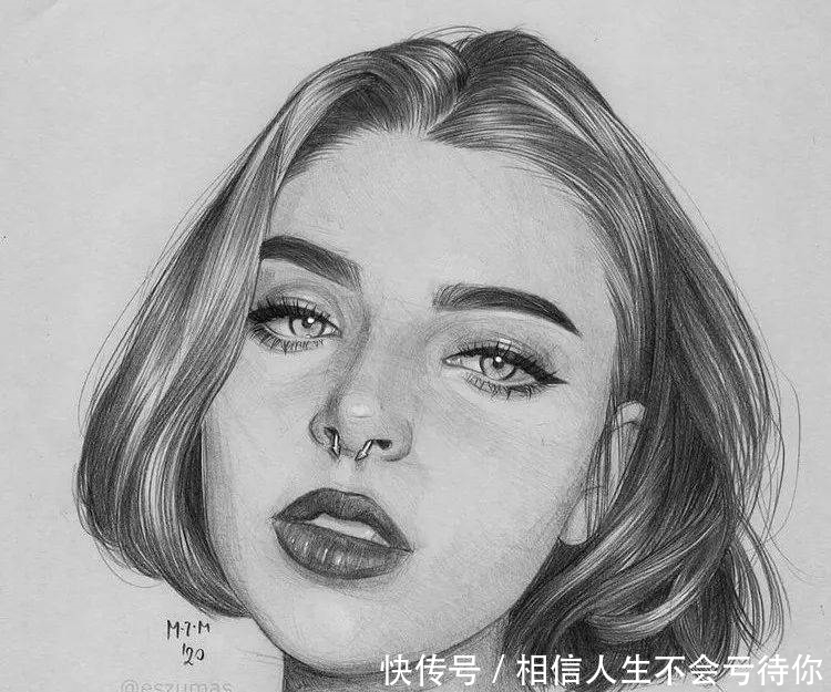 简洁的少女速写,灵动的美!