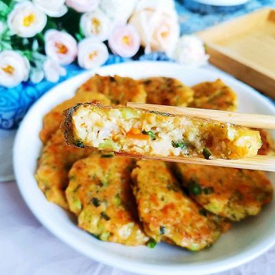胡萝卜|鲜虾蔬菜饼