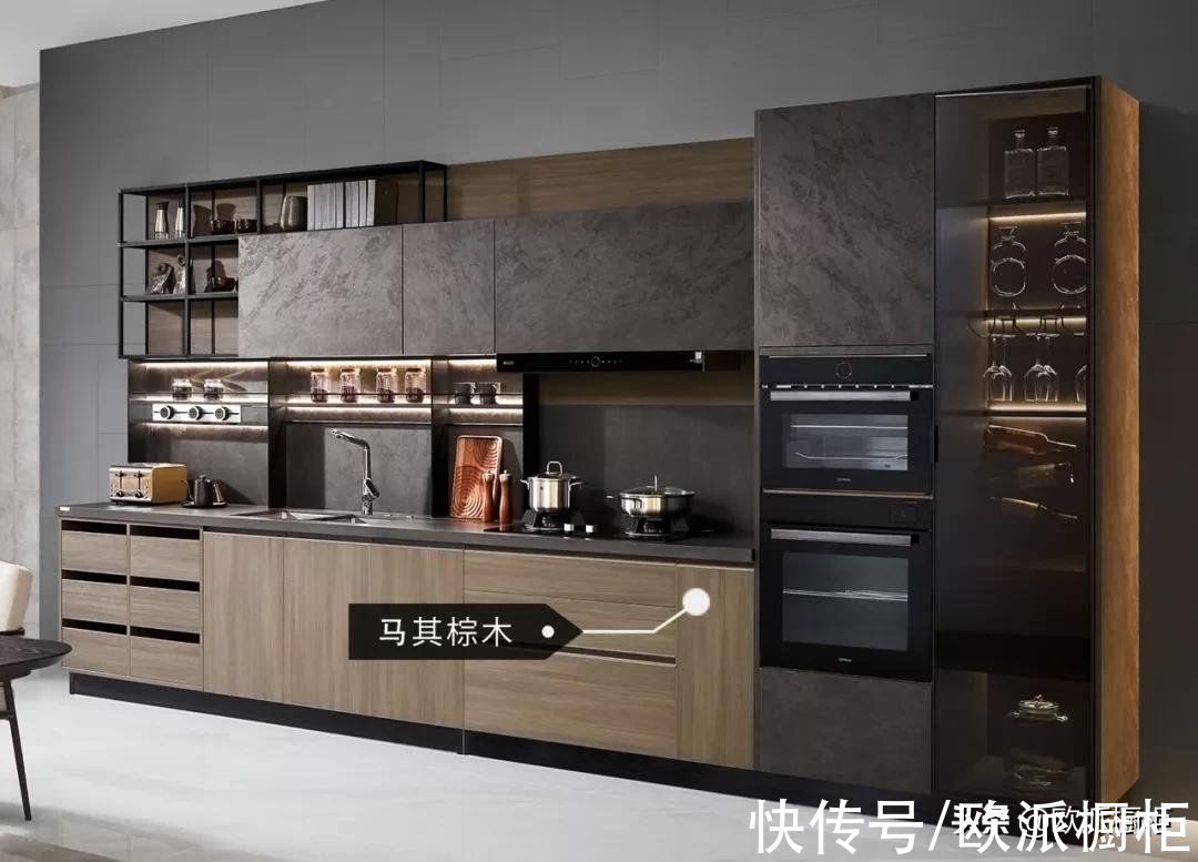 欧派|太会装了!这3套干净大方的欧派原木风橱柜,分分钟刷爆朋友圈