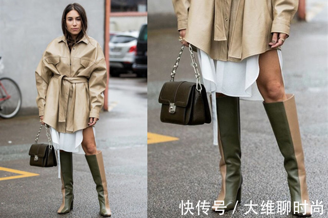 leon 穿不腻的米色,与少量棕色搭配会更时髦,学会这点还能穿出高级感