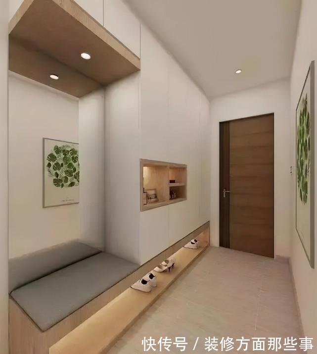 收纳|入户玄关这样设计,朋友被这1㎡惊艳到了,要跟着装