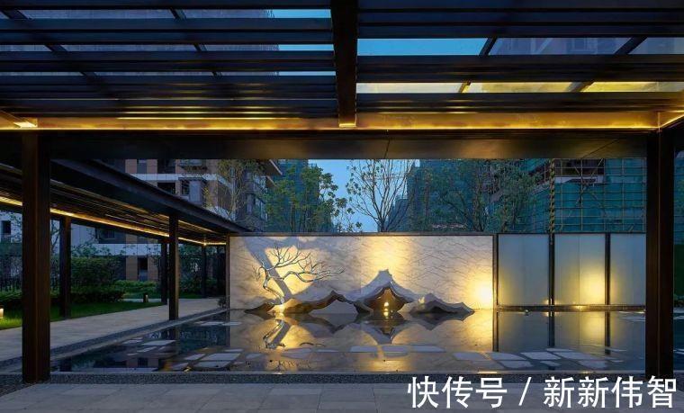 石头|一处景墙,一处风景,墙壁勾画山水,最是清闲雅致,美了整个庭院