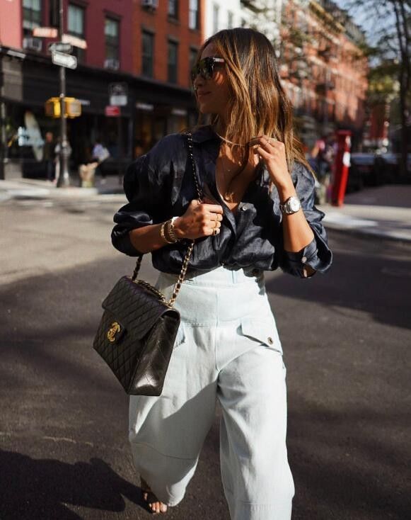 小麦肤色的时尚博主Julie Sarinana 简约时髦的穿搭收编粉丝