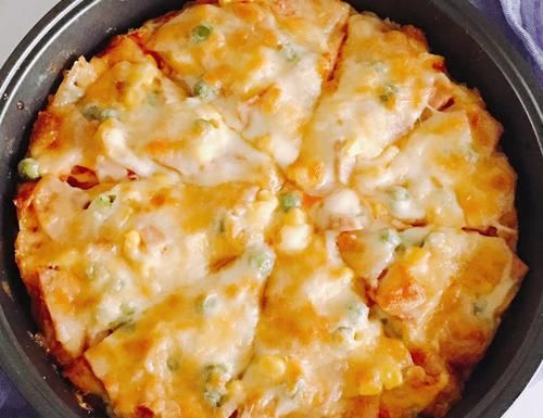  馒头|孩子想吃披萨，我用2个馒头做披萨，出锅就被抢光，比买的还好吃