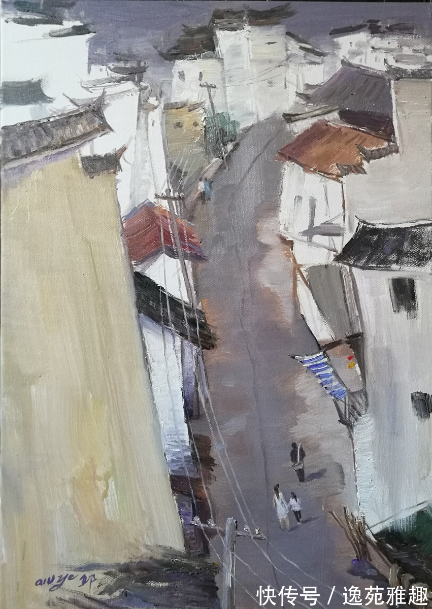 宁夏#「作品欣赏」唯美的婺源,舒适而又惬意!画家邱野写生作品欣赏