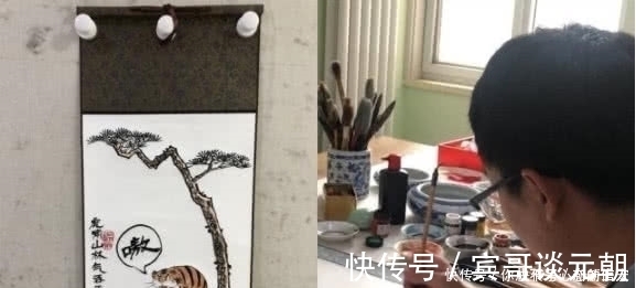 多姿彩|传奇男子别出心裁,将名画萌化,这幅《虎啸山居图》是认真的吗?