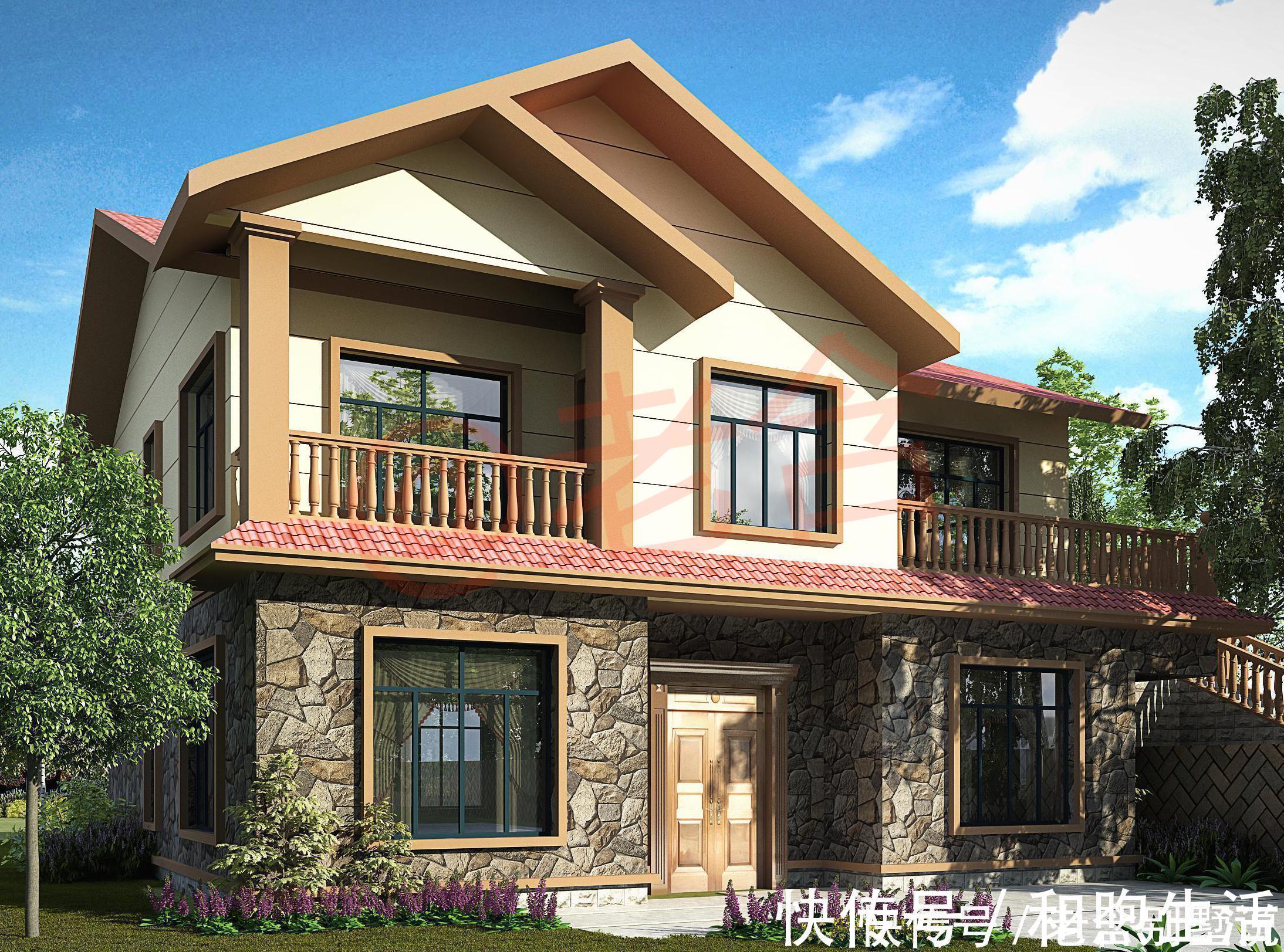 占地面积|建房师给了2套自建房图纸，一套现代风，一套美式，该怎么选