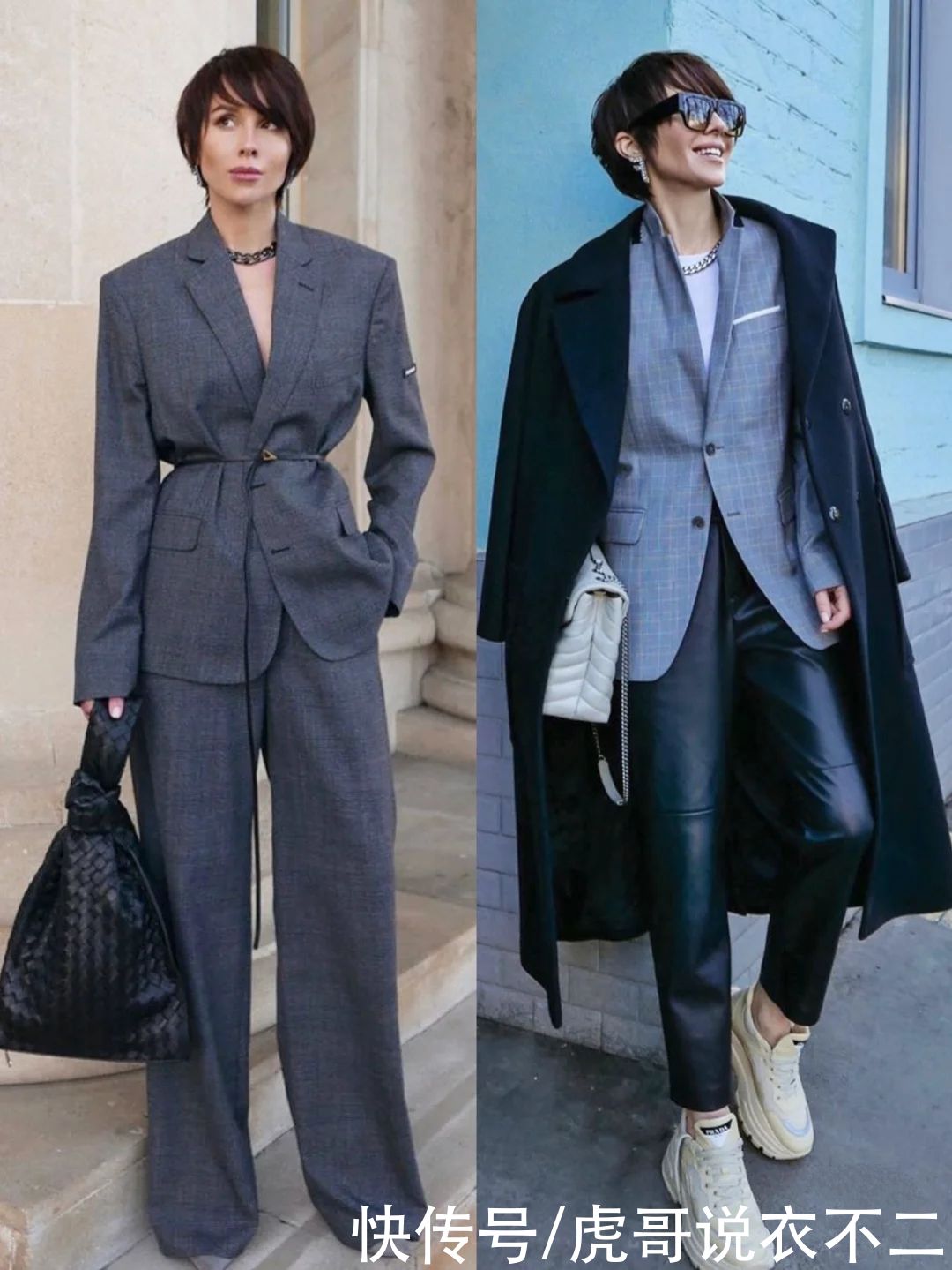 国外职场女强人太会穿，帅气干练气场一米八，难怪上班族都在学她