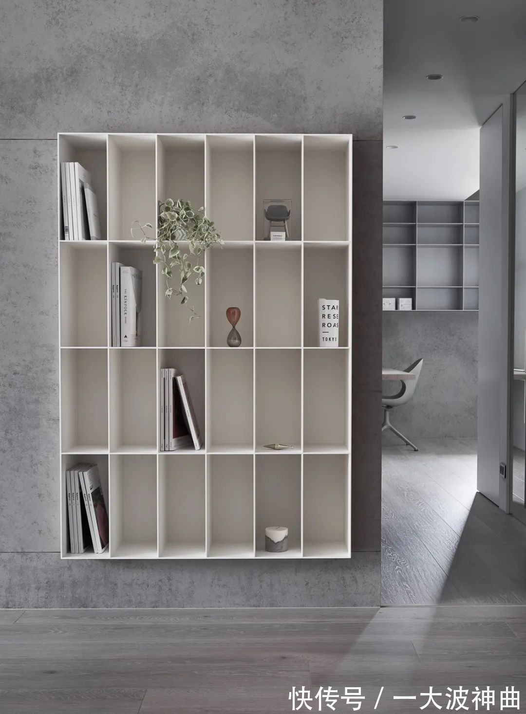 卧室|100㎡简约工业风,低调安静的水泥灰,装出别样高级的美