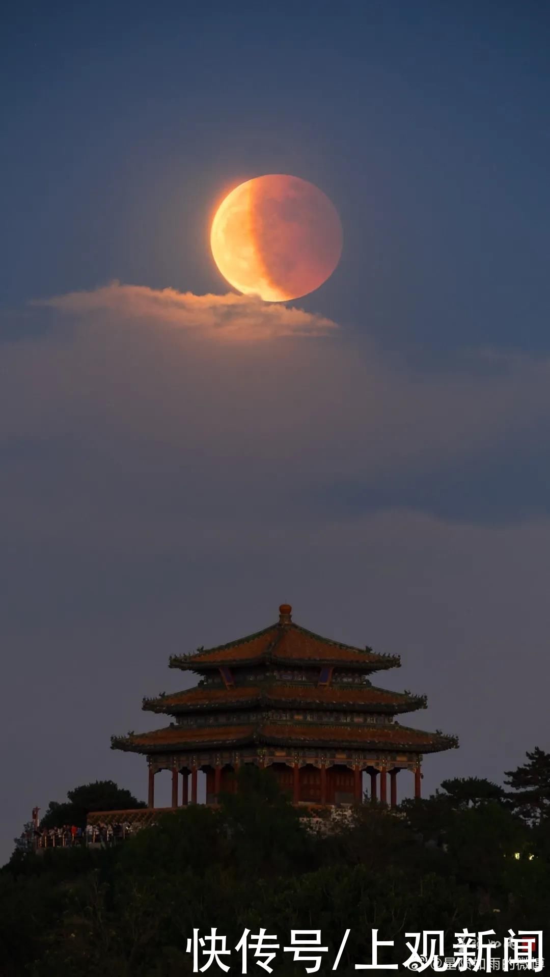 月球 昨夜你可能错过，新鲜的超级红月亮