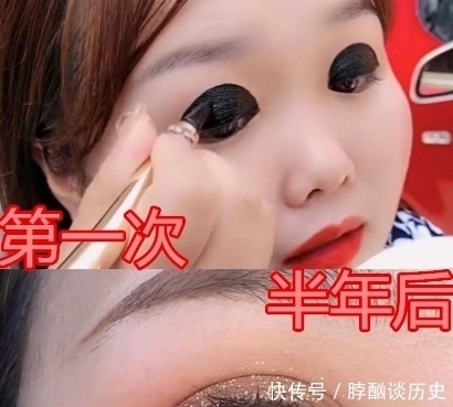 直女|化妆反差有多离谱?第一次VS半年后,钢铁直女:长了双啥手?