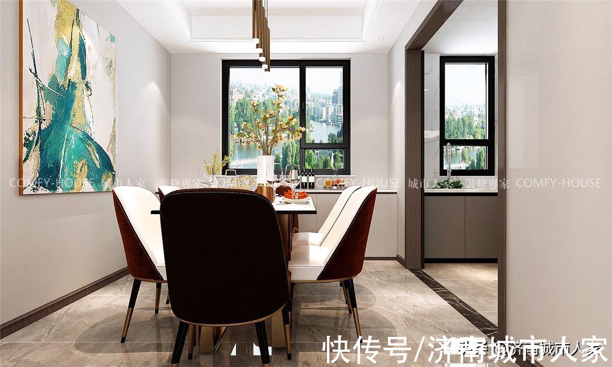 装修|澄波府邸现代轻奢风格装修效果图