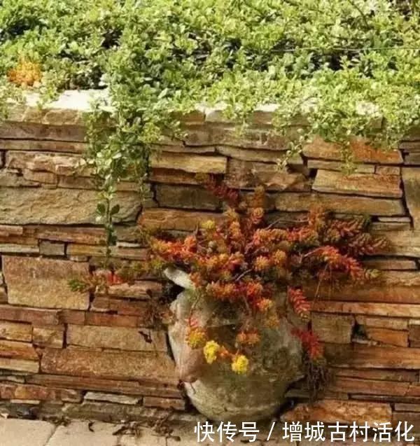 院落|一面石头墙,惊艳整个乡村院落