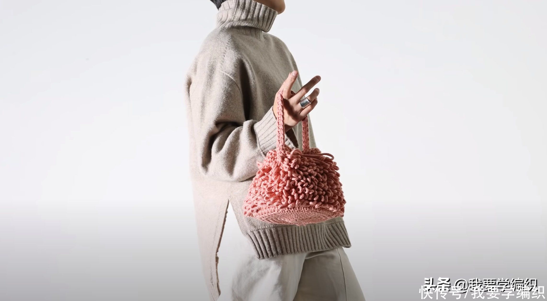 自己钩一款可爱又别致的手提包，刺猬包编织教程，新手入门级包包