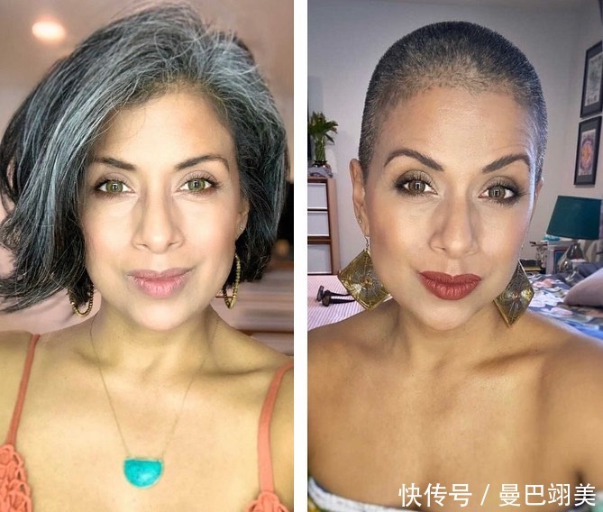 美女|18位美女换发型真大胆，直接剪成小寸头，变化真不小