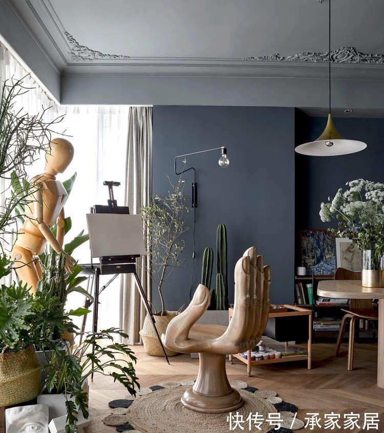 艺术感#220平方米的上海四居室,满满的艺术感,灵动又高级