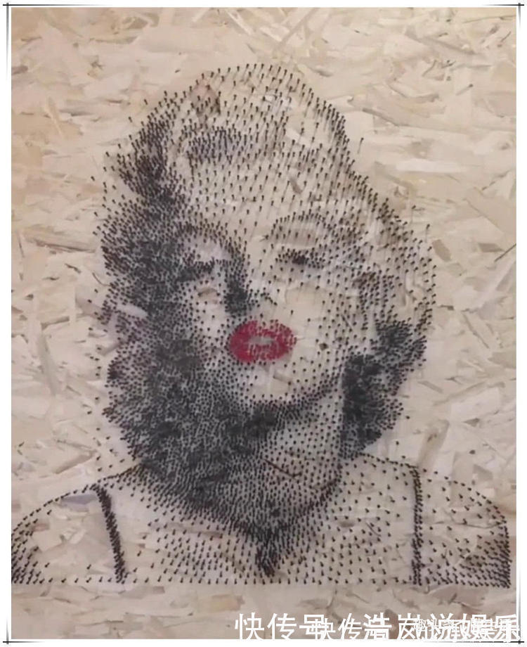 钉子#美术生钉子上涂口红,被指责浪费,镜头拉远成品让人美到心醉