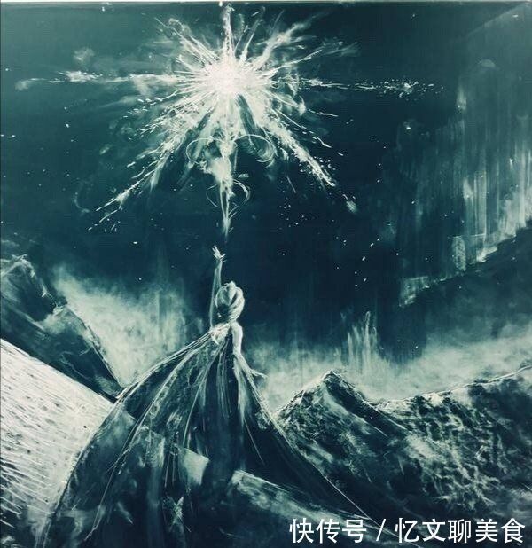 粉笔|冰雪奇缘版本的粉笔画,这让谁舍得擦呀?网友:换块黑板吧!