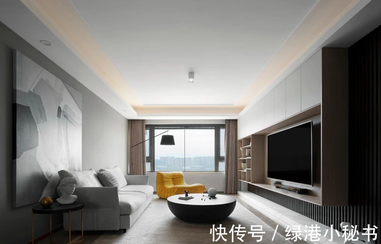 简单感|现实的平衡取舍,才是生活之道!143平现代风格设计欣赏!