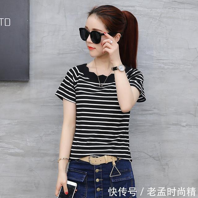 赘肉|百搭条纹T恤，减龄显瘦掩藏赘肉，最经典的时尚