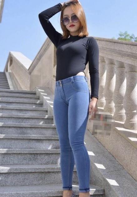 经典版型牛仔裤,简洁美丽而精致,穿起来曲线感十足