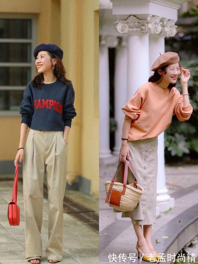 柔和|普通女生怎么穿显高又显瘦?针织衫搭配阔腿裤,不光高级还很减龄