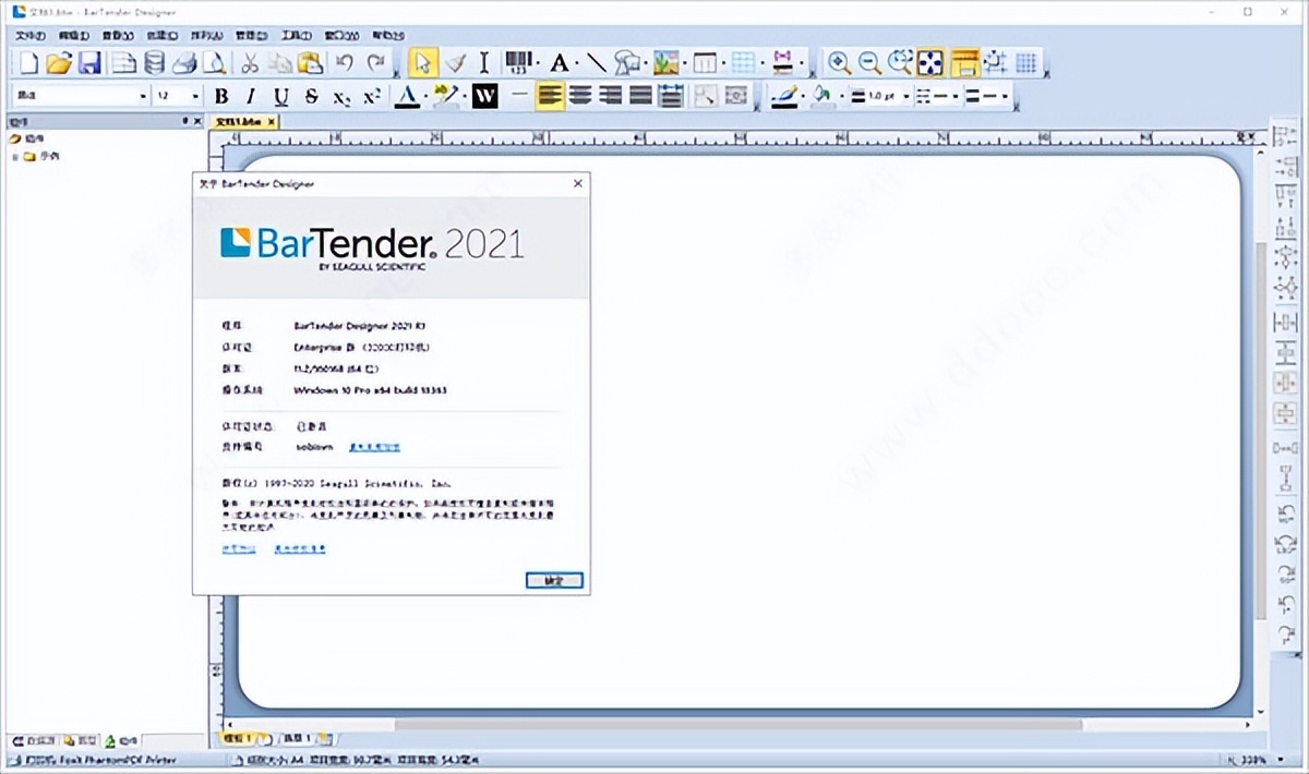 条码标签打印 BarTender v2021 R4版中文破解版-HEU8