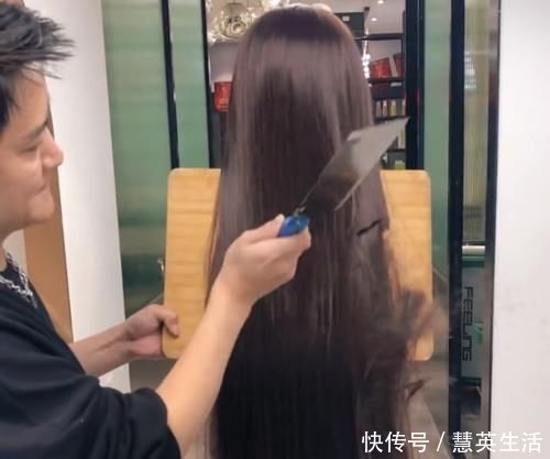 发型师|发型师用菜刀切出一款新发型,结果却让人意外,女生:还有这种操作?