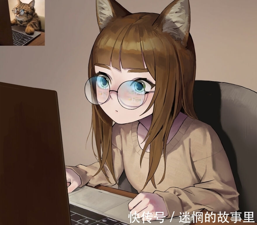 美少女|画师绘制拟人化“猫娘”，猫咪和美少女最配，赶紧给我变