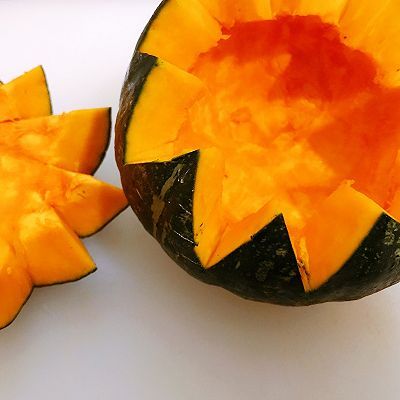 南瓜盅嫩蒸鸡胸