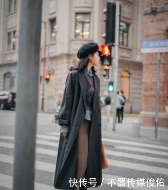 贝雷帽|三木真的绝了,大衣配贝雷帽,高级感爆棚,冬季跟她学穿搭准没错