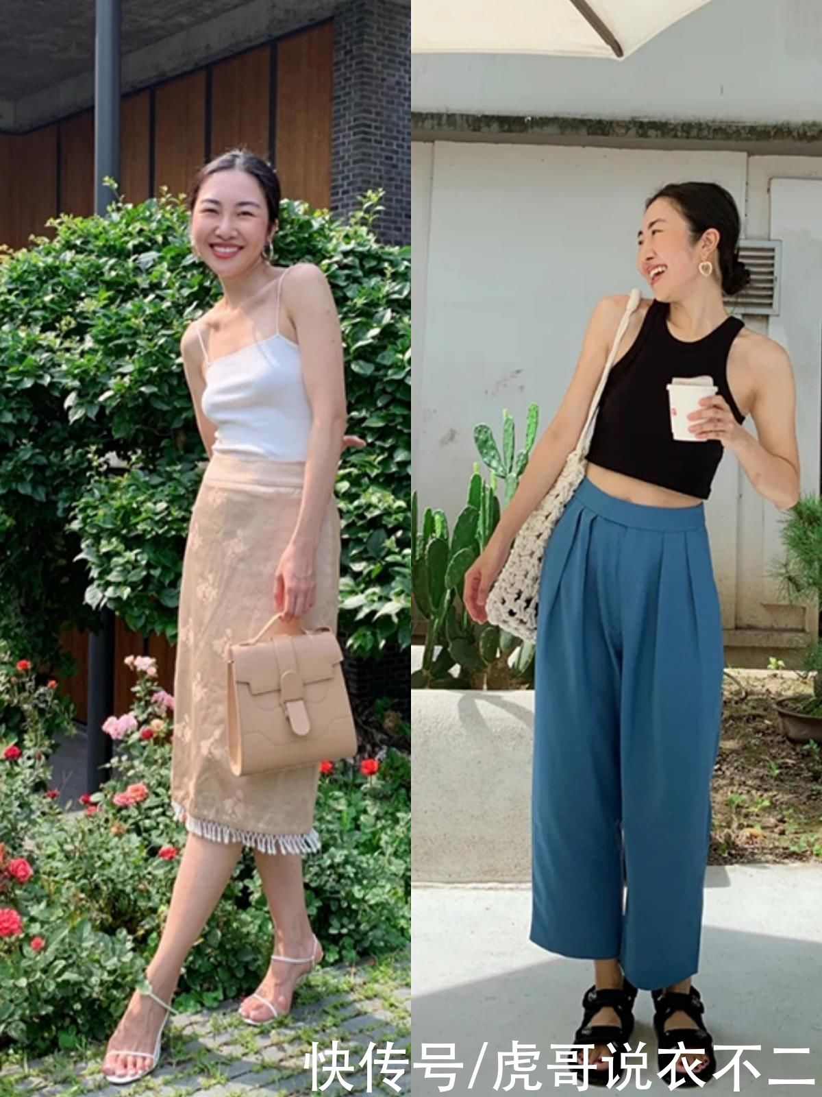 女人|40岁女人的“无龄感”穿搭，靠5种基础款就行了，简约减龄又时髦