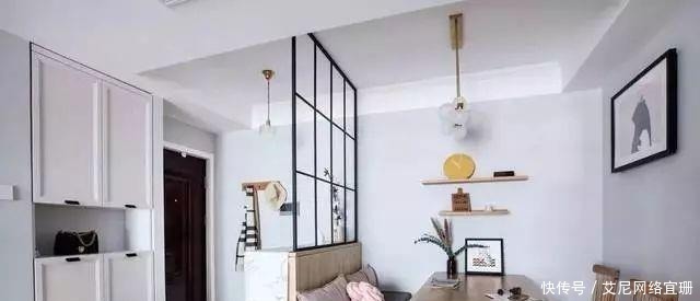 鞋柜|79平两室新房,一进门隔断太漂亮了,客厅电视墙更实用,晒晒!