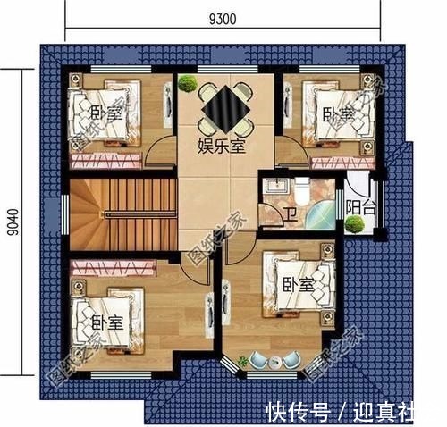 卧室|适合农村75平宅基地的自建房图,总有一款是你的心头好