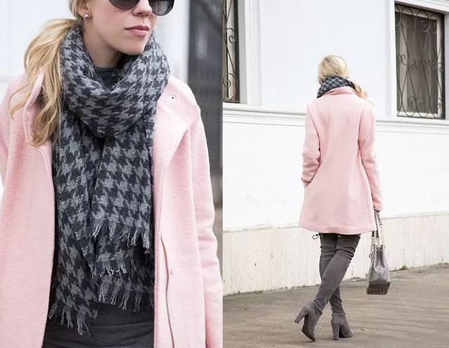 围巾 什么颜色的大衣,就搭什么围巾,这才是超实用的穿搭法