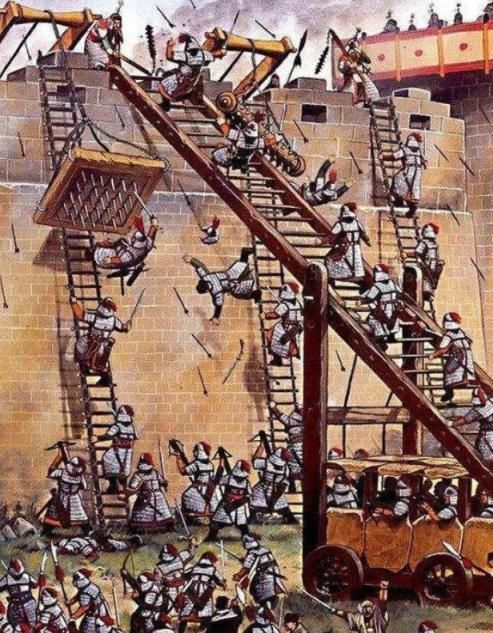 士兵|守城士兵为何宁愿用石头砸，却不愿直接推倒梯子？士兵：想死才推