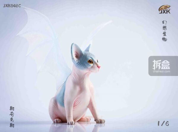 幻想|JXK.STUDIO 幻想生物之无毛猫 斯芬克斯蝠猫 1/6动物模型