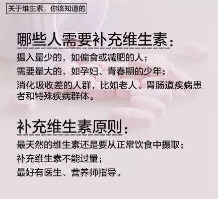  来源|各种维生素的纯食物来源，全了！