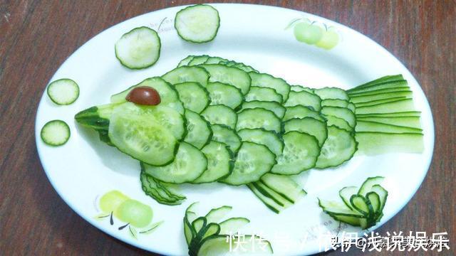 主菜|原来黄瓜切法有这么多种，黄瓜的花式切法大全图文详解，一看就会