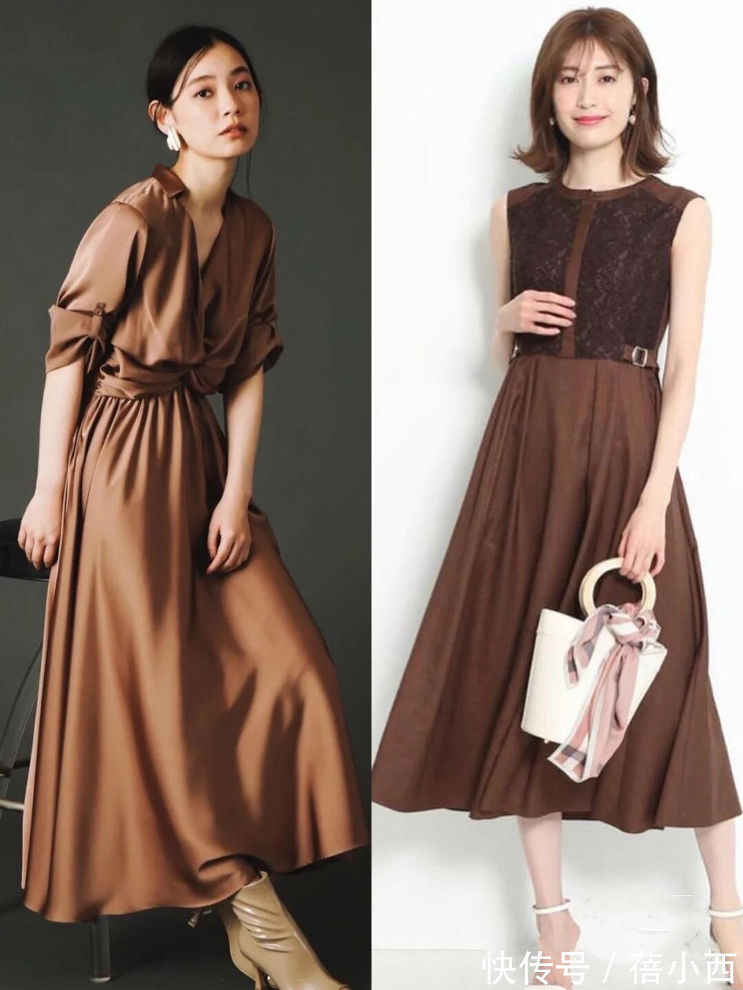 蕾丝|“大地色”搭配要火了，30、40+的姐姐照着穿，轻松穿出满满质感