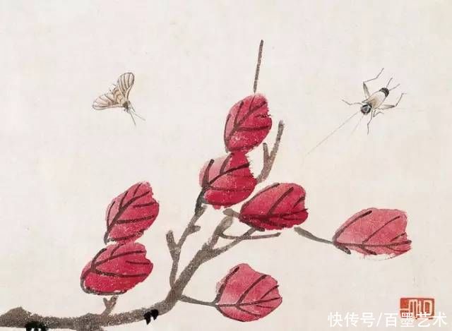 蝴蝶|齐白石草虫图200张,他把草虫画活了