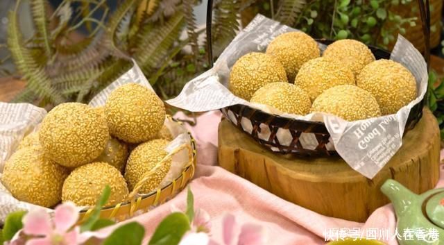 不裂|自制空心芝麻球,不裂不塌圆滚滚的秘法!